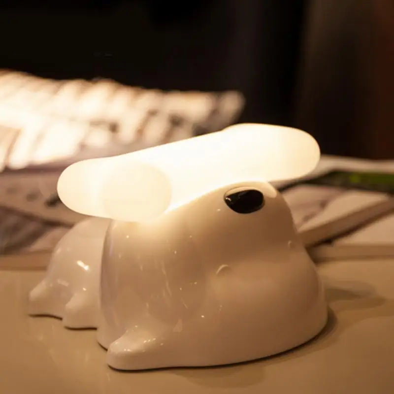 USB Перезаряжаемый свет контроль затемнения щенок щенка ночник милый питомец в
