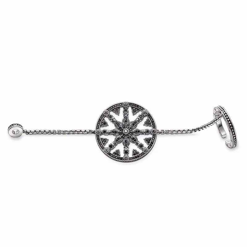 Регулируемые кольца с колесом из кармы европейские ювелирные изделия