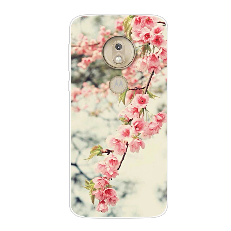 Case For Motorola Moto G7 Play Transparent Printing Drawing Silicone Phone Cover Power |