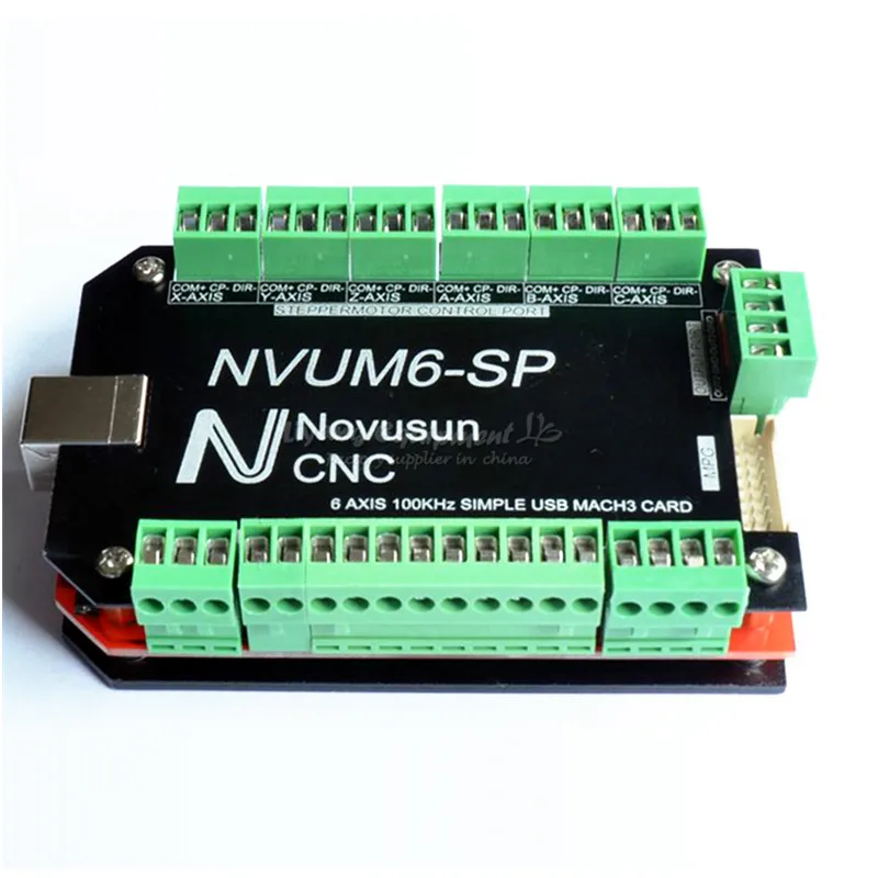 NVUM 5-осевая USB-карта Mach3 ЧПУ-роутер 3 4 6 разрывная плата управления движением для