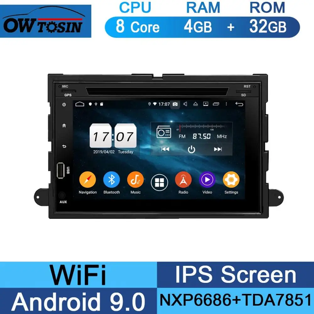 32G " ips 1024*600 8 ядерный 4G+ 64G Android 9,0 автомобильный dvd-плеер для Ford F150 Mustang Expedition Explorer Fusion 2006 2007-2009 радио - Цвет: 32G
