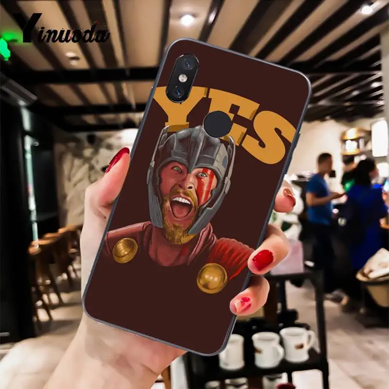 Цветной Мягкий силиконовый чехол для телефона Yinuoda Marvel avengers endgame Xiaomi Mi 6 Mix2 Mix2S Note3 8