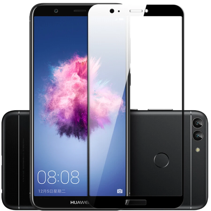 5D полное покрытие край закаленное Стекло на huawei P Smart FIG LX1 полный защитный Экран