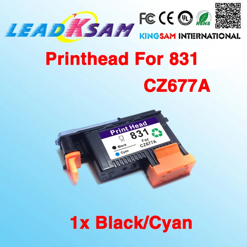 1 Черная/Голубая печатающая головка 831 совместимая с hp831 CZ677A Latex 310 330 360|printhead| |