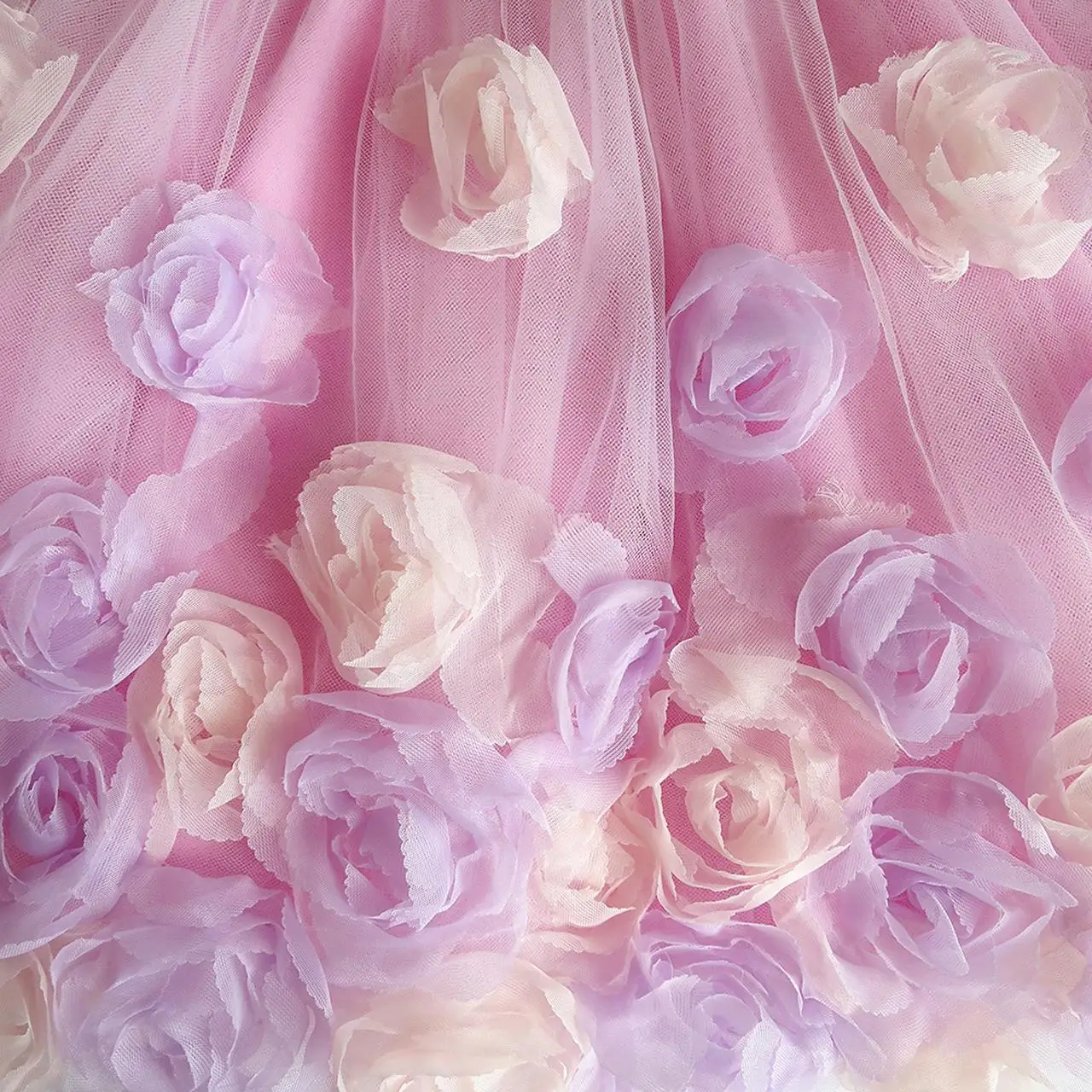 Girls Pink Rose Flower Tutu Dancing Dress 2020 Summer Princess Wedding Party Dresses Girl Clothes Size 6-12 Carnival Vestidos | Детская