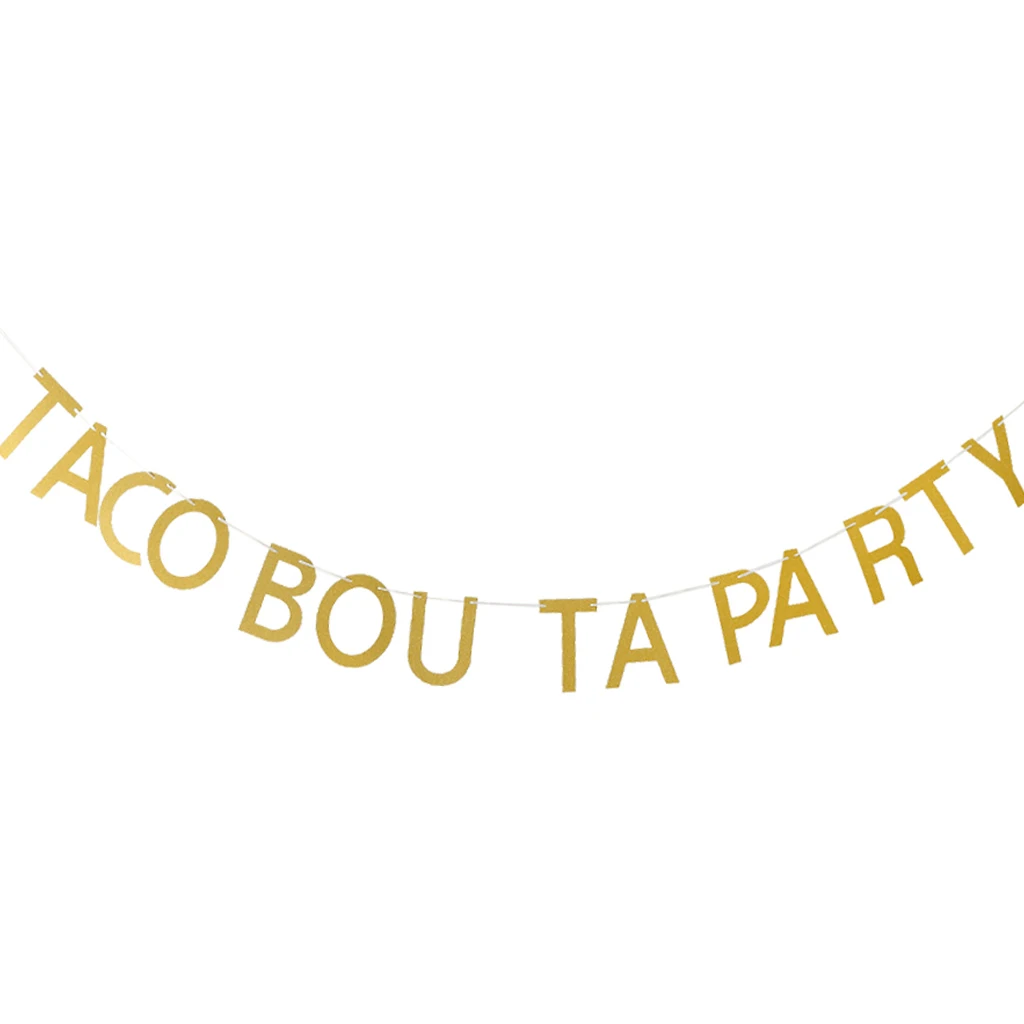 Праздничный баннер Taco из Мексики украшения для вечерние флажки гирлянда