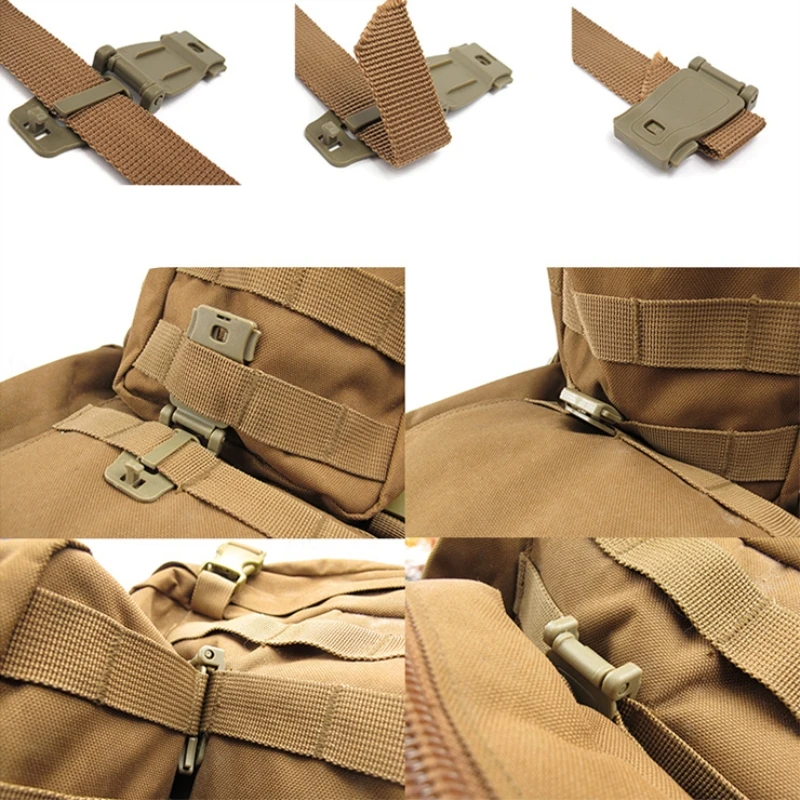 Пряжка комплект Bushcraft подключения molle Прикрепите ремешок ссылка тактический рюкзак сумка лямки сайт webdom ремешках застежки аксессуары для кемпинга