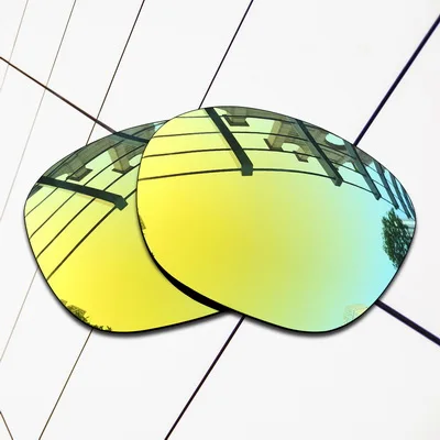 24K Gold Polarized E.O.S поляризованные Сменные линзы для Окли очки с защелкой-сортов цветов - Цвет линз: 24K Gold Polarized