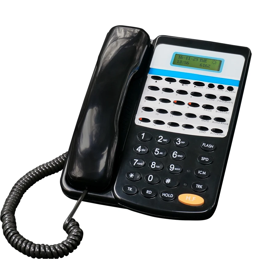 Эксклюзивный черный keyphone PH202 Excelltel PBX с одной консолью DSS | Мобильные телефоны и