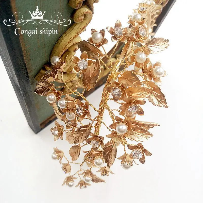 Невесты Qiumeng Европейский ретро невесты свадебное платье свадебные золотые