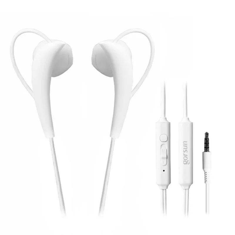 New Sport Earphone With Mic And Volume Control Super Clear Bass 3.5mm Ear-hook Earphones For cellphone MP3 MP4 | Электроника