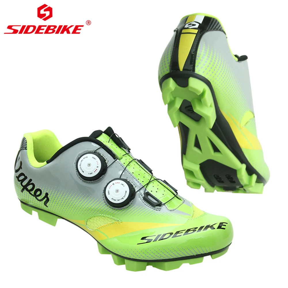 Sidebike Sapatilha Ciclismo MTB велосипедные туфли Для мужчин углеродистый горный велосипед обувь Zapatos Bicicleta кроссовки 자전거 신발 зеленый