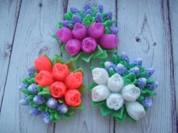 Силиконовые формы для цветов 3d форма тюльпанов мыла лесов подарок на день матери