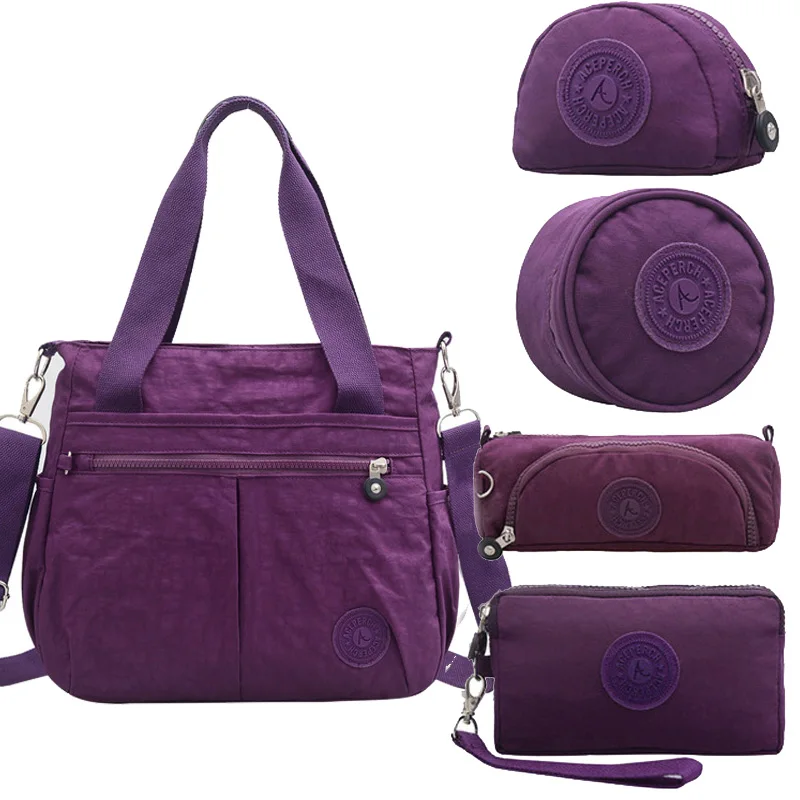 ACEPERCH Женская оригинальная сумка Bolsas Feminina роскошная сумка женская дизайнерская сумка Mochila нейлоновая водонепроницаемая сумка-мессенджер - Цвет: Dark Purple