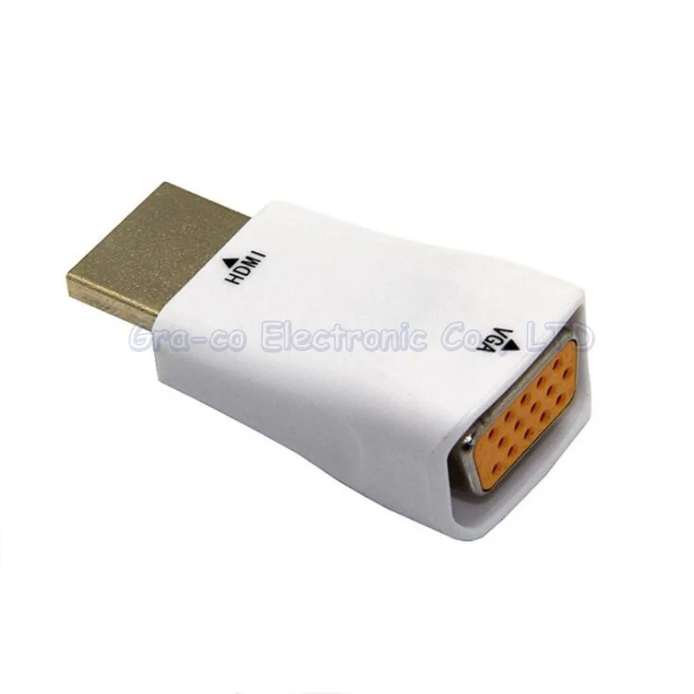 2 шт./лот позолоченный Hdmi к vga адаптер hdmi папа Женский 1080P| |