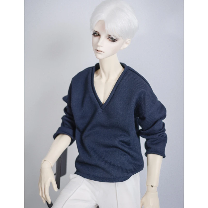 

BJD кукла синий свитер наряды одежда Топ для 1/4 17 "1/3 24" высокий MSD SD SD17 DK DZ AOD DD одежда