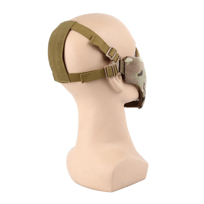 Тактический Стальная проволока полумаска Половина Нижней Части Уход за кожей