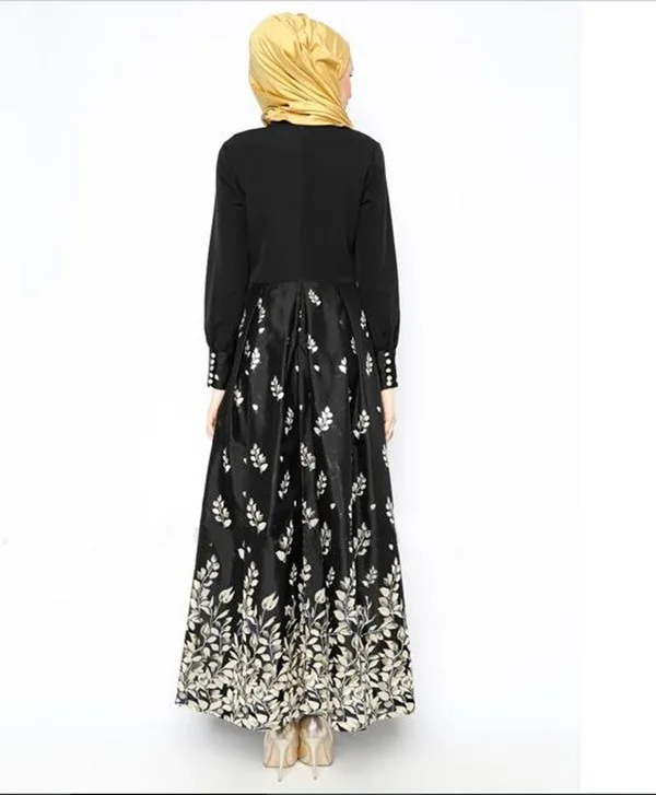 Caftan Adult Formal Jilbabs And Abayas Hot Sale Muslim Women Dress Pictures Robe Musulmane 2017 Turkey Print National New Abaya |