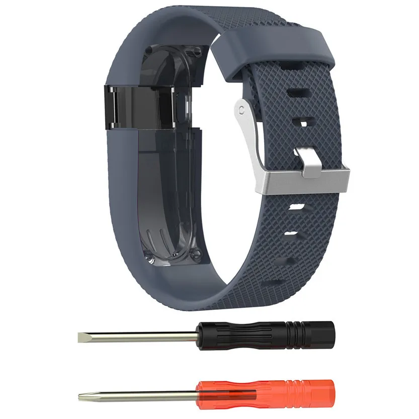 Сменный силиконовый ремешок резиновый браслет для Fitbit Charge HR Jun26 #2| |