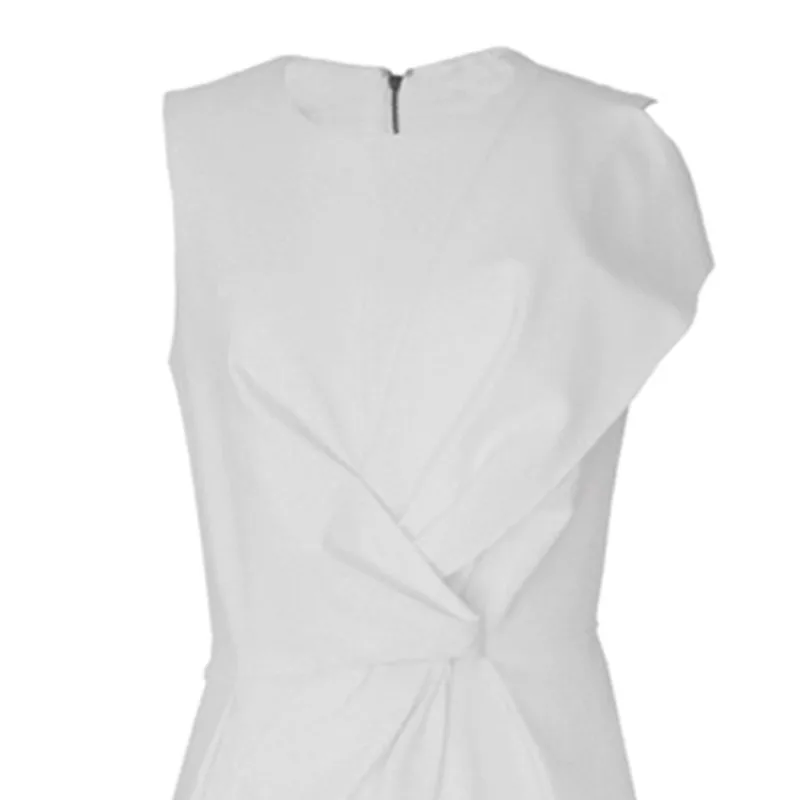 Женский комбинезон без рукавов VGH асимметричный с круглым вырезом и длиной до