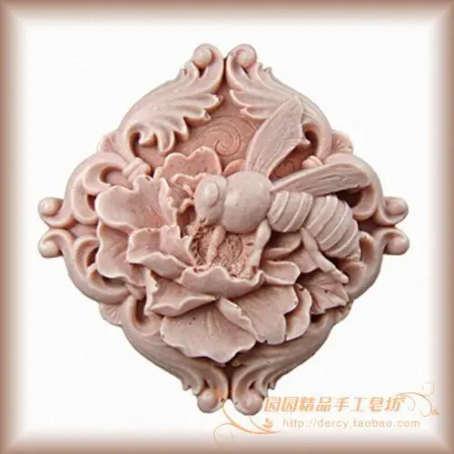 

Bee Silicone Soap mold DIY Handmade Craft 3d soap molds S001