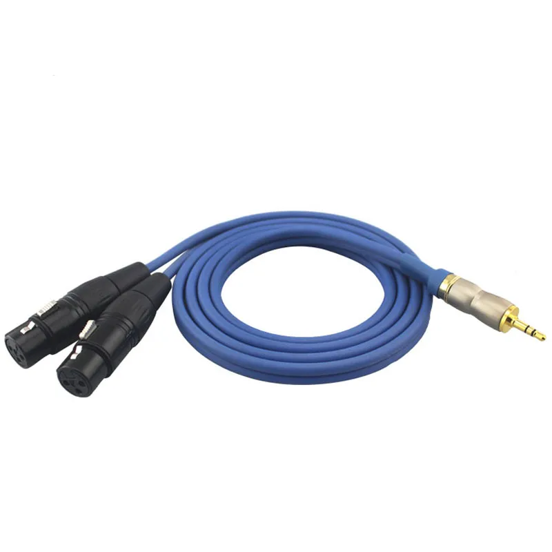 Аудио кабель 1/8 &quotMini Jack 3 5 мм до 2 XLR Pin Female для PC наушников микшерный пульт