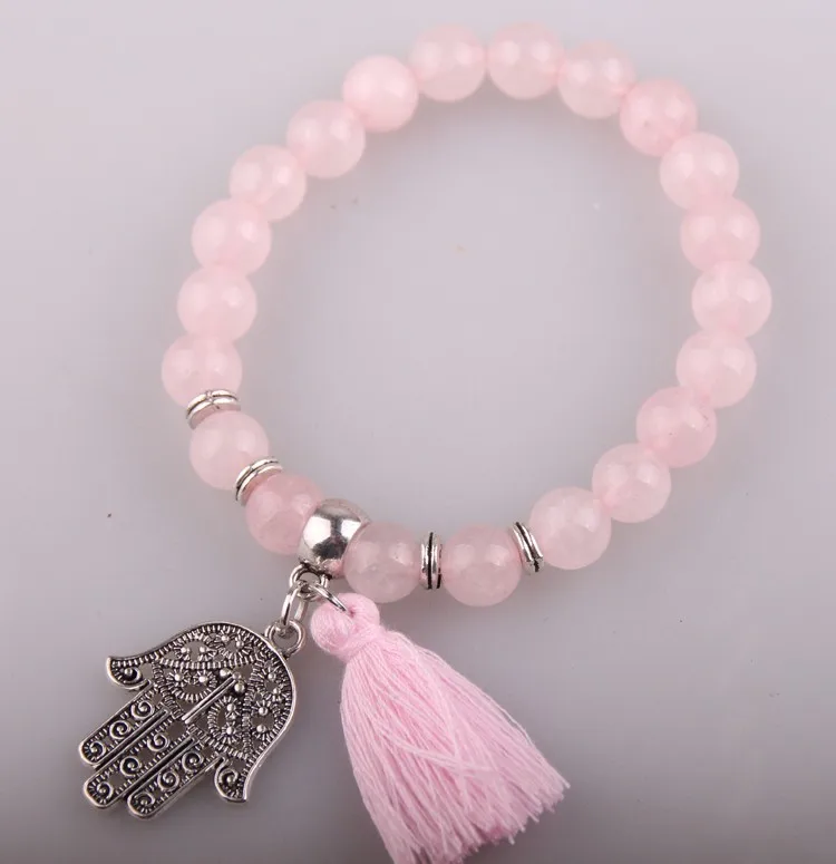 Оптовая продажа модное женское платье повязки с кисточкой Фатимы ручной Шарм