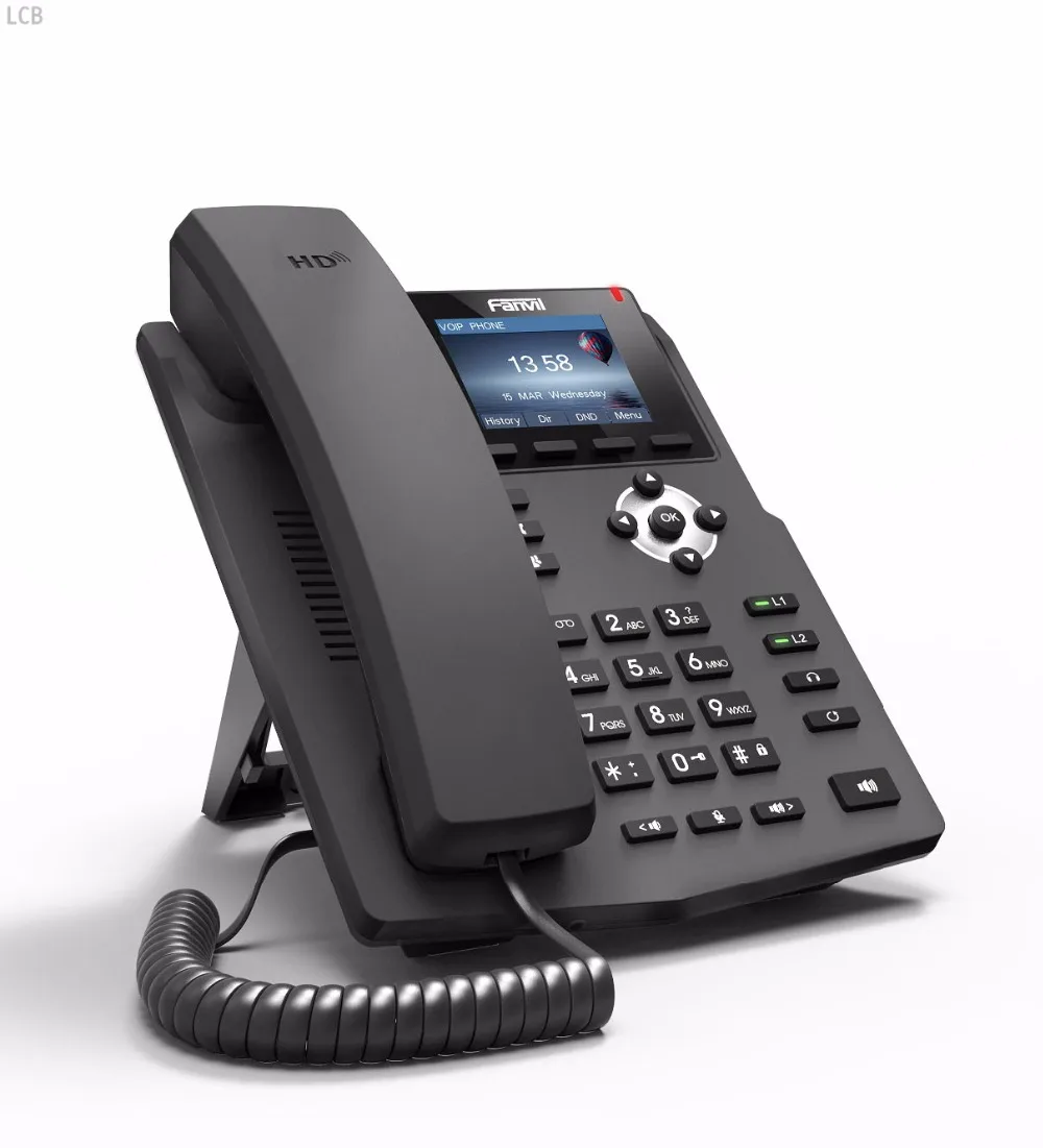 Многоязычный VOIP цветной экран телефон 2 SIP линии IP с HD голосовой смарт предприятия