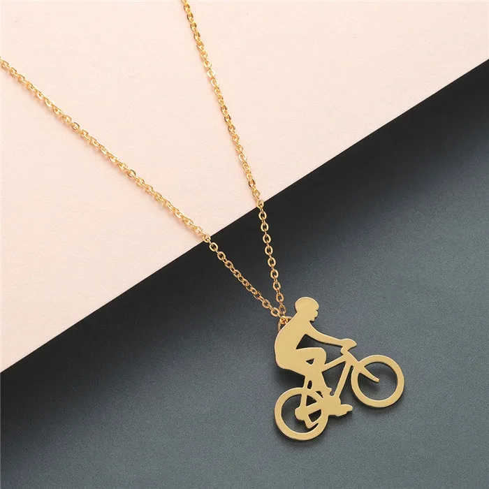 Style 4 Gold Чандлер гимнастский силуэт титана Спортивное ожерелье балерина Здоровье ожерелье s фигура танца ювелирные изделия спортивный подарок для влюбленных - Окраска металла: Style 4 Gold