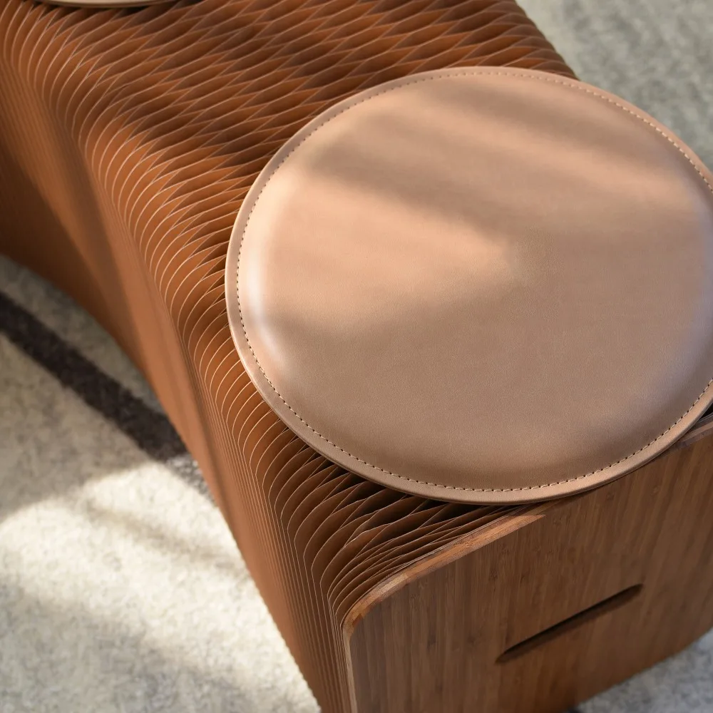 Ih бумажный складной Стенд длинная скамейка стул Entryway Footstool обувь с 3 подушки для 1
