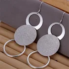Заводская цена E12 оптовая продажа круглых серебряных серег высокого качества модные классические ювелирные изделия без никеляантиаллергические