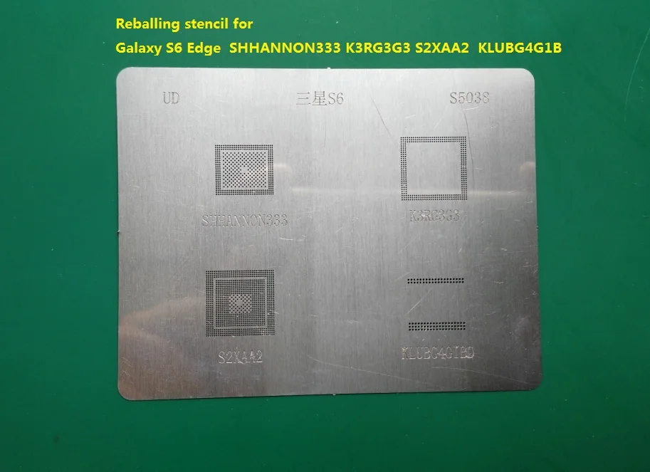 Трафареты для samsung Galaxy S6 Edge SHHANNON333 K3RG3G3 S2XAA2 KLUBG4G1BD UPS95 nand Reball скребковая пластина MX