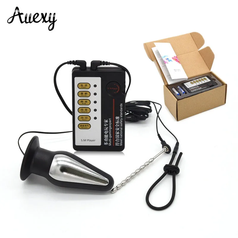 AUEXY 1 компл. БДСМ анальный Электрический пенис стимуляция шок SM секс-игрушки для