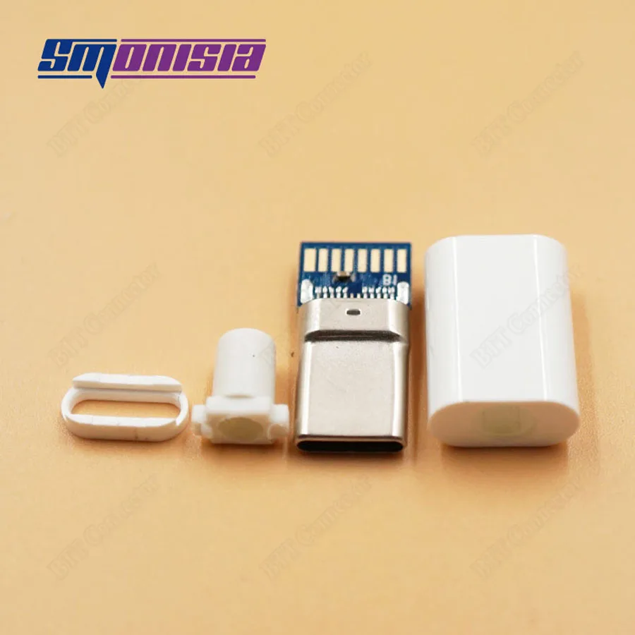 

50 шт., USB 3.1 Тип C Штекерный разъем, Сварочная печатная плата типа C 4 в 1