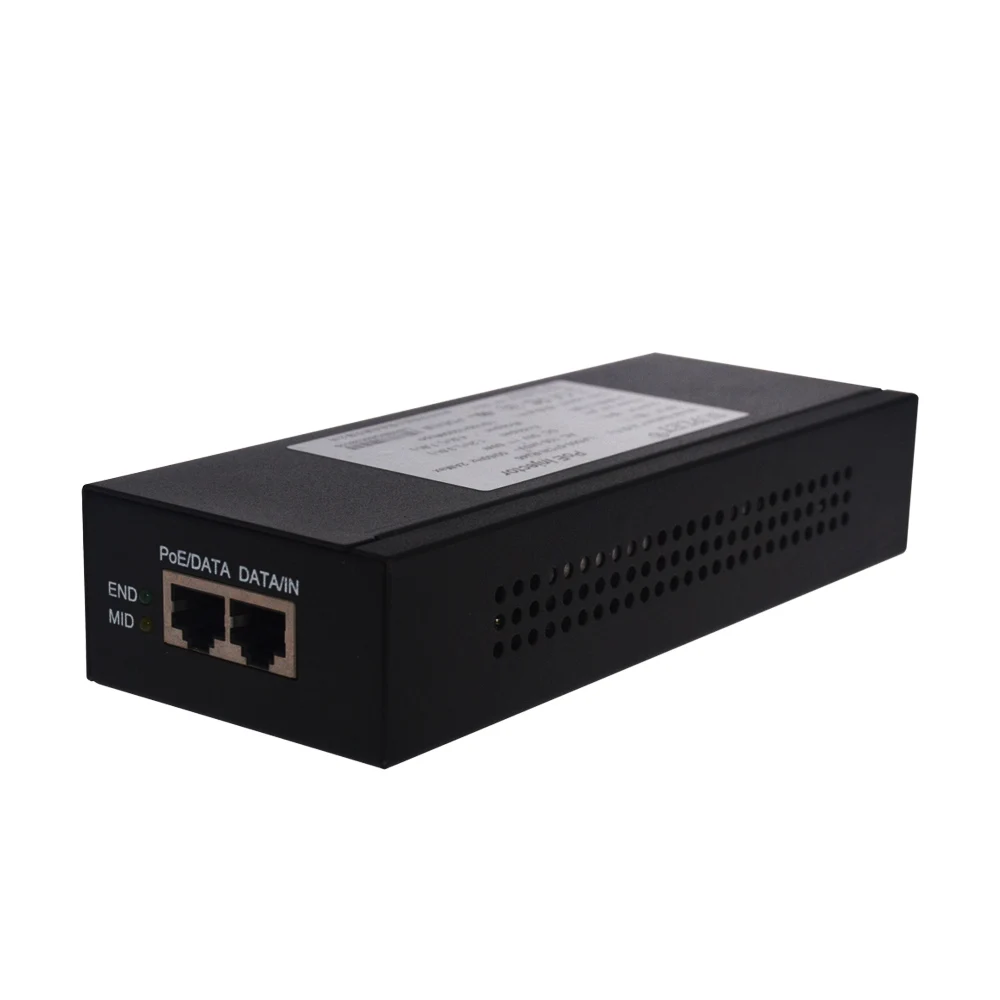 LAS60 57CN RJ45 инжектора POE для Hik ip купольной камеры Hi PoE инжектор AC 100 240 В DC 56 в 100/1000