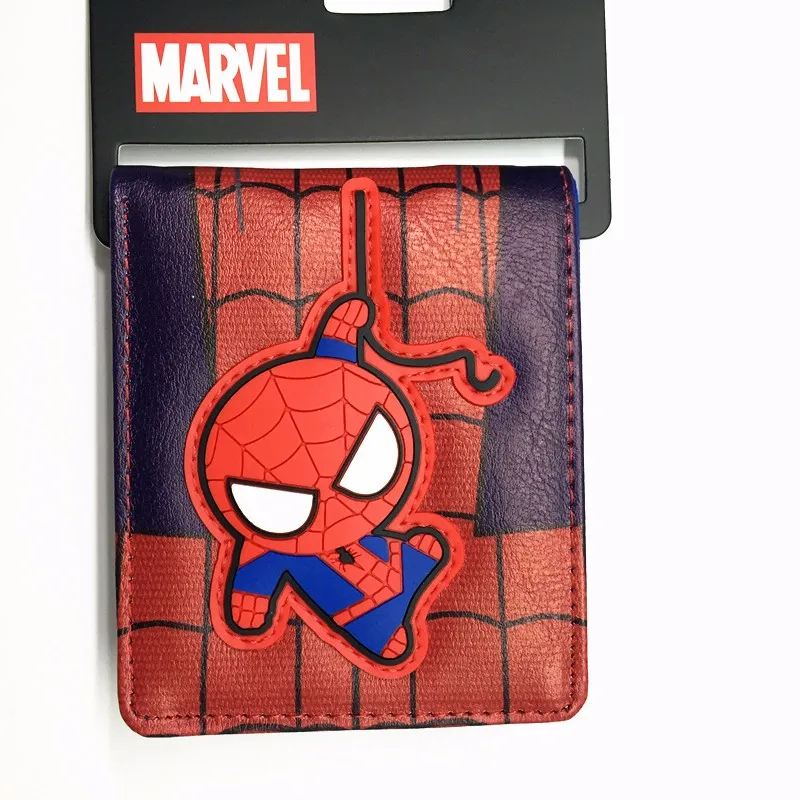 Комиксы DC Marvel Мстители мультфильм кошелек милый Супермен Бэтмен Американский капитан 3D кошелек логотип крутые кошельки для детей подарок - Цвет: Q03
