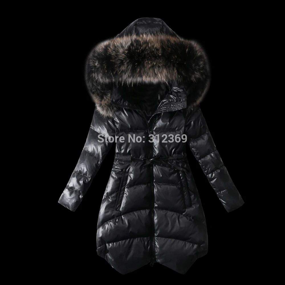 Red Brown Black Winter Jacket Women Down 2015 New Arrival Fashion Brand Lady Coat Fur Collar Warm Parka | Женская одежда