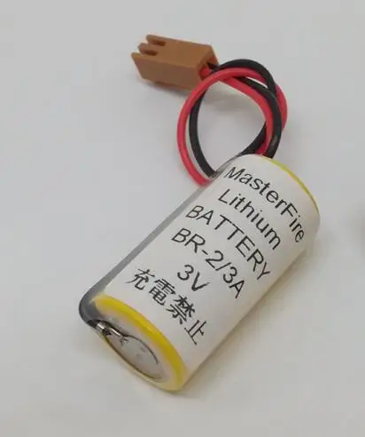 

MasterFire New Original Battery For Panasonic BR-2/3A 3V PLC Lithium Battery Batteries With Two-hole Plugs