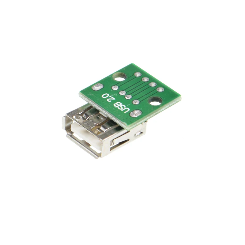 10 шт. USB 2,0 гнездо для dip 4 P 4PIN разъем адаптера для DIP 2,54 мм сварная плата конвертер Pinboard для сотовых телефонов цифровой линии