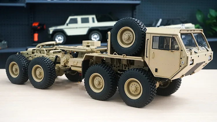 Коричневый 1/12 8X8 грузовик с дистанционным управлением 2,4 ГГц rc США военный грузовик водонепроницаемый, rc автомобиль Размер: 74x22x24 см - Цвет: Коричневый