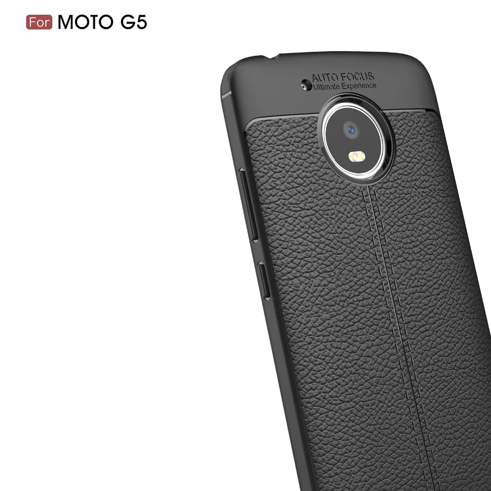 Luxury Brand Silicone Carbon Fiber Cover for Motorola G5 Case Leather Coque Fundas TPU Shockproof Armor |