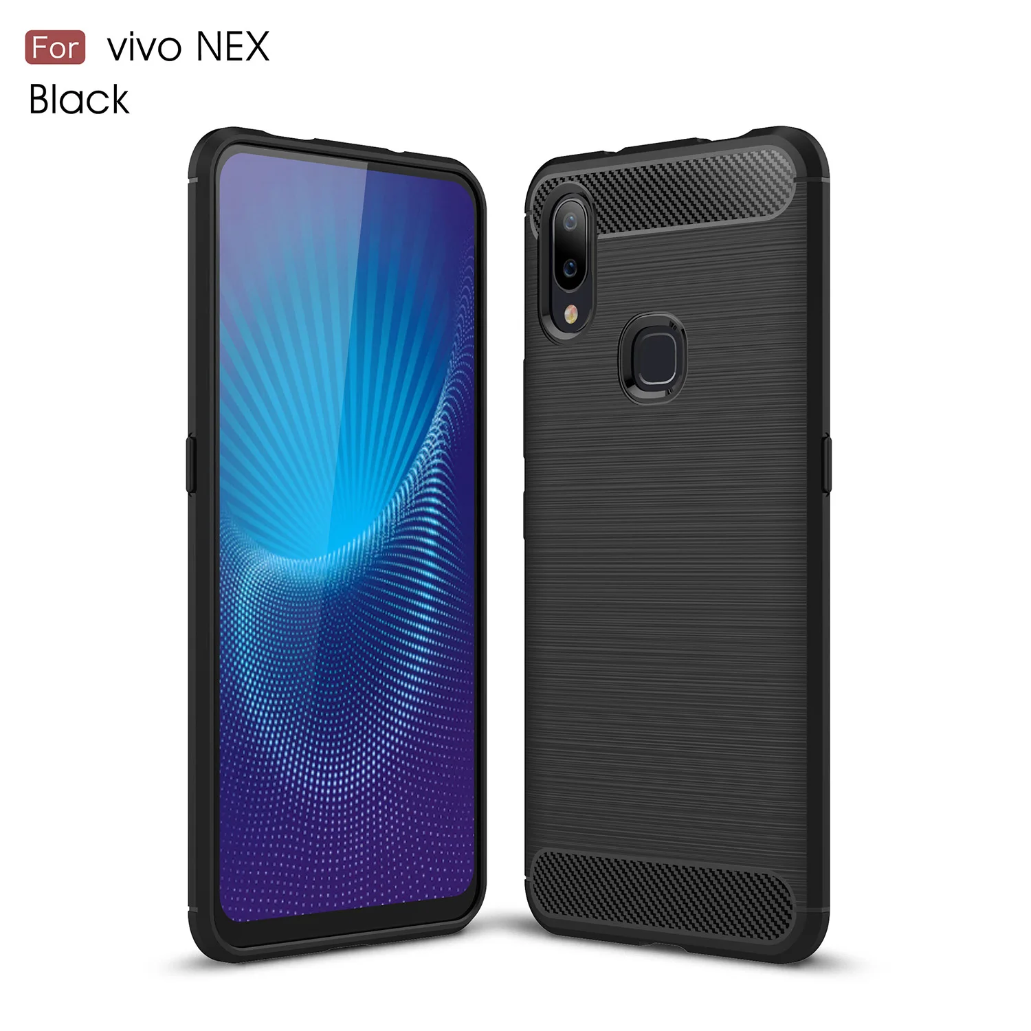 Силиконовые чехлы Guxinya BBK Vivo NEX A Shell для Capa мягкий чехол из углеродного волокна