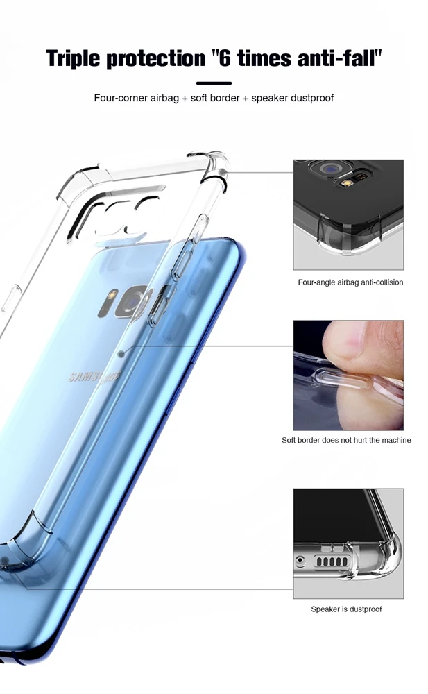 Чехол для Samsung Galaxy Note 9 чехол S9 Plus силиконовый прозрачный Футляр TPU мягкий M20 M10 M30 A10