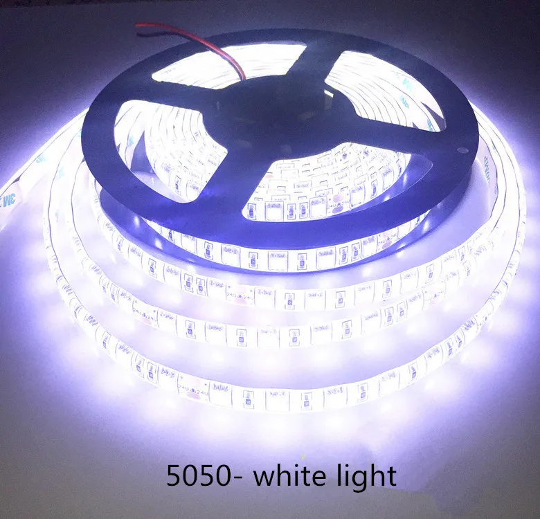 Светодиодный светильник 5050 SMD 5 м 12 В постоянного тока белый/теплый