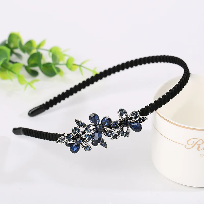 Ретро Rhinestonen ободок цветок жемчужные ювелирные изделия праздничные волосы аксессуары вуалетки головной убор для женщин принцессы девочек