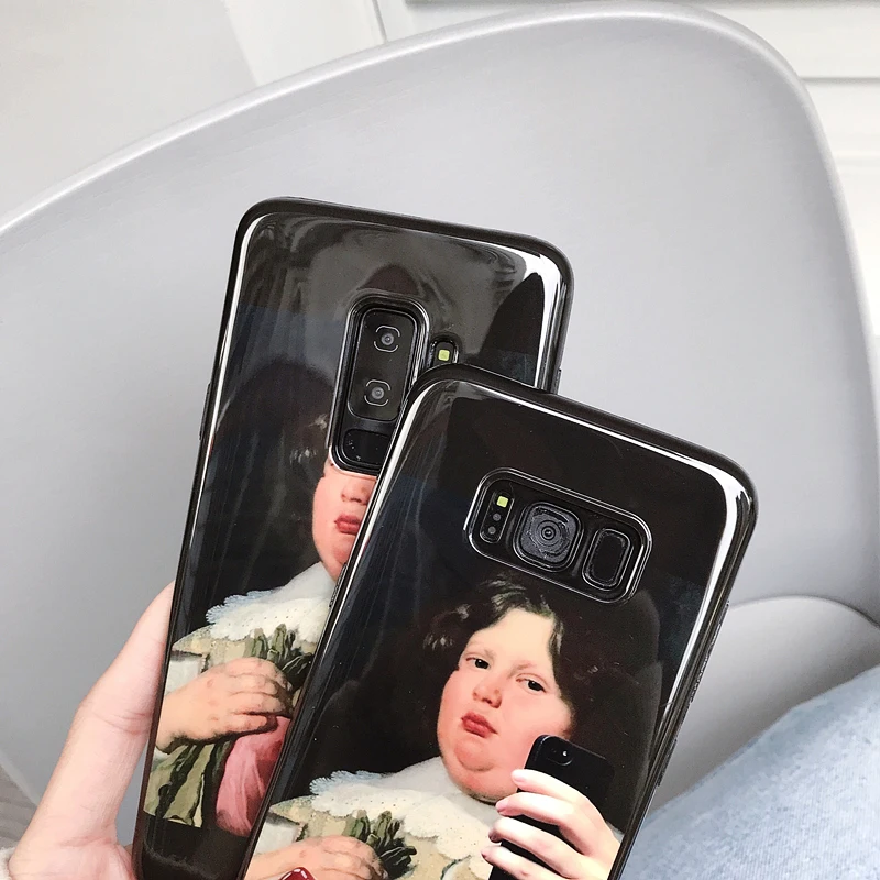 YHBBCASES чехол для телефона с масляной росписью Samsung Galaxy S10 5G S8 S9 Plus Мягкий Note 10 8