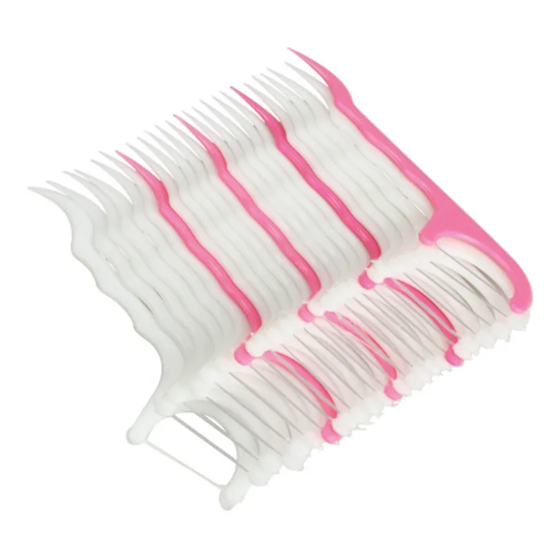 Профессиональный белый+ розовый 50 шт. зубная нить межзубная щетка Зубная палочка зуб палочки s зуб палочки уход за здоровьем зуб палочки s