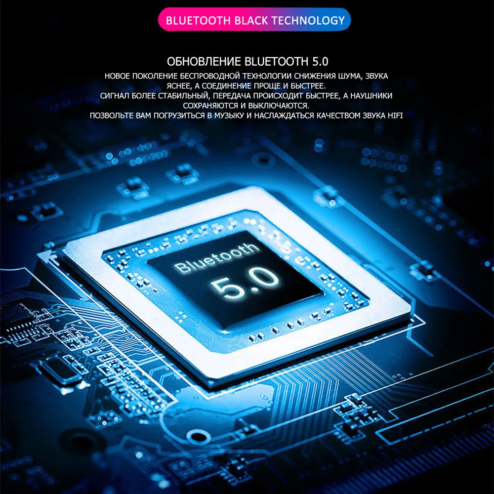 Высокоточные басовые Bluetooth наушники беспроводные бинауральные мини 5 0 для