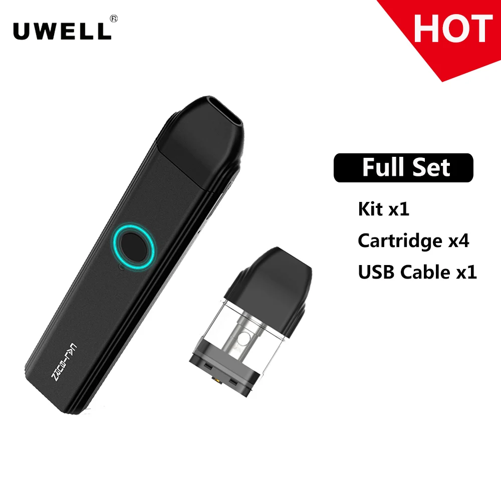 Новейший оригинальный комплект системы Uwell Caliburn Pod с 4 шт. картридж 2 мл встроенный