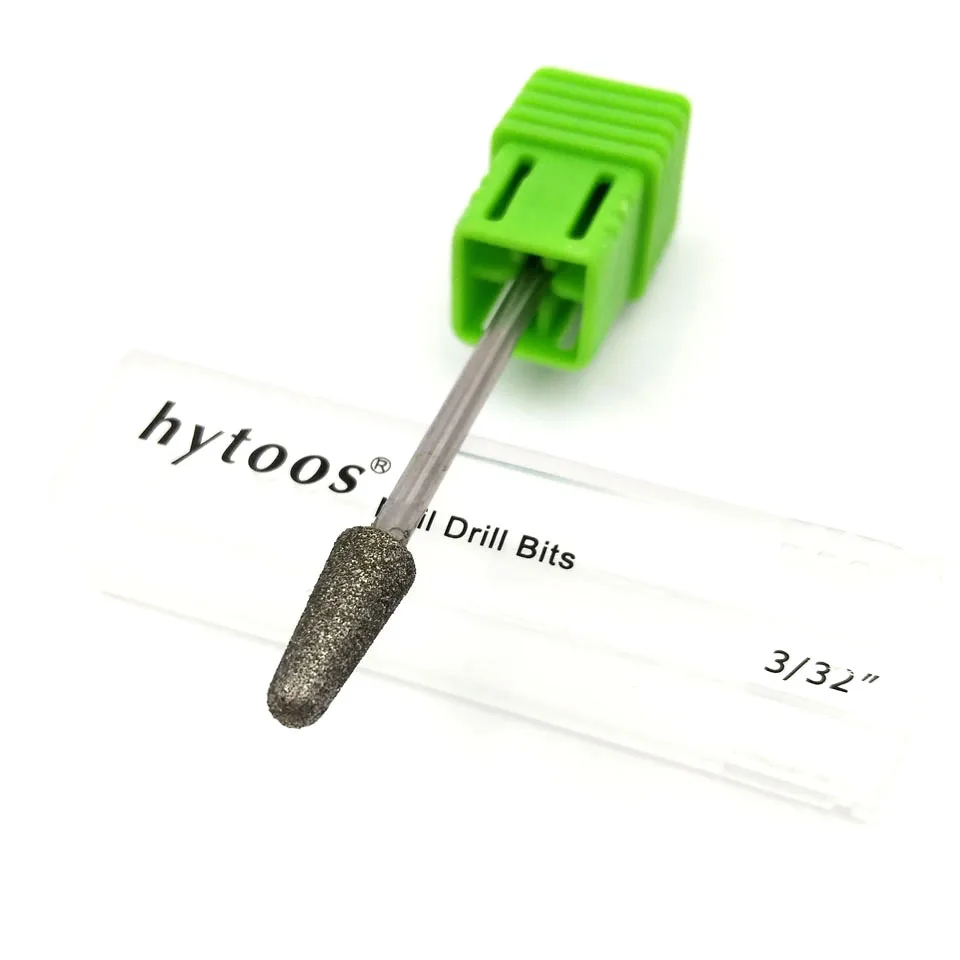 HYTOOS 5*12 мм колонки Алмаз Nail сверло 3/32 &quotповоротный Алмазная фреза Маникюр фрезы